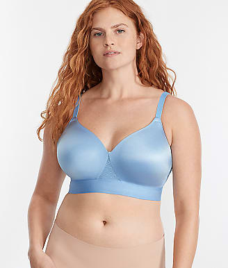 Bali One Smooth U Bounce Control Wire-Free T-Shirt Bra 38C, Blue Sky Ahead  at  Women's Clothing store