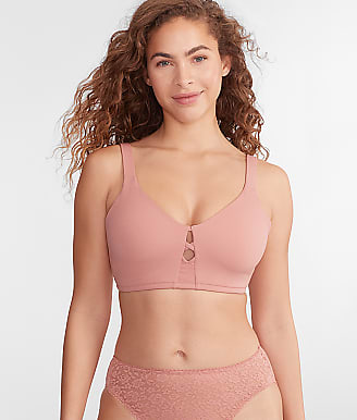 Front-Close Cotton T-Back Wire-Free Comfort Bra