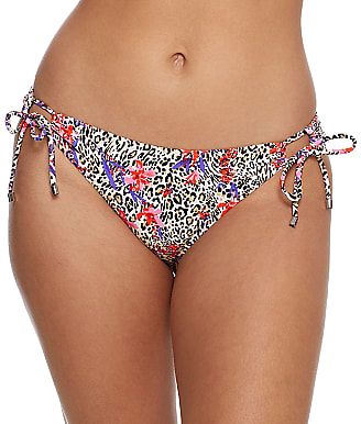 Bare Leopard Floral Side Tie Bikini Bottom