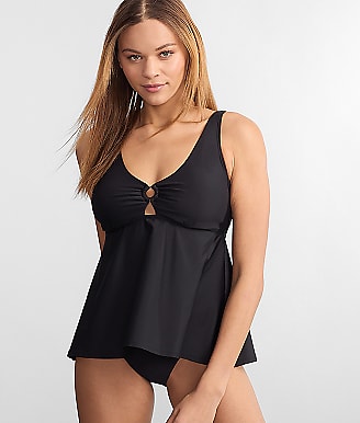 Birdsong Ring-Front Underwire Tankini Top