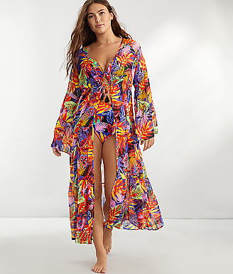 Bleu Rod Beattie Night Safari Chiffon Cover-Up Dress