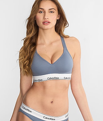 Calvin Klein Women's UNLINED TRIANGLE Padded Bra, Color:Grey (GREY