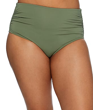 Coco Reef Classic Solid Fold-Over High-Waist Bikini Bottom