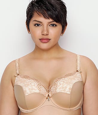 Buy Curvy Couture Tulip Lace Push-Up Bra, 38G, Bombshell Nude