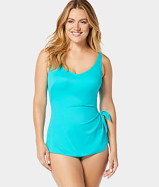 Roxanne Solids V-Neck Sarong One-Piece