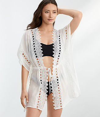 Elan Crochet Kimono Cover-Up