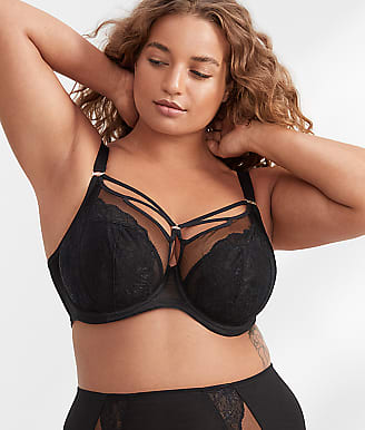 Elomi Sachi Underwire Plunge Bra in Black Butterfly FINAL SALE (40% Off) -  Busted Bra Shop