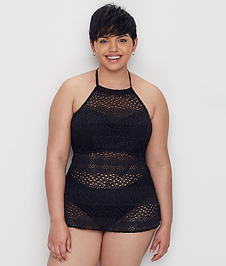 Elomi Plus Size Indie Crochet Tankini Cover-Up 