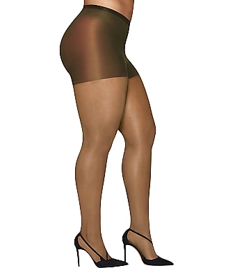 Hanes Plus Size Curves Silky Sheer Control Top Pantyhose