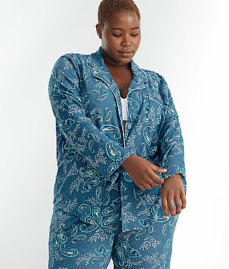 Karen Neuburger Plus Size Girlfriend Floral Knit Pajama Set