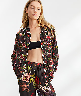 Kilo Brava Midnight Floral Sateen Pajama Set