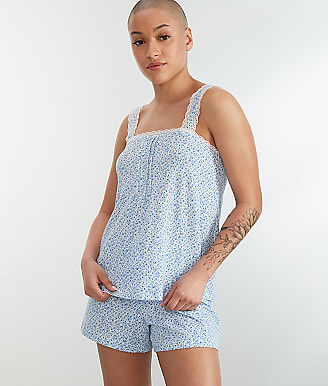 Lauren Ralph Lauren Sleeveless Lace Woven Boxer Pajama Set