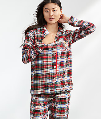 Lauren Ralph Lauren Brushed Twill Plaid Flannel Pajama Set