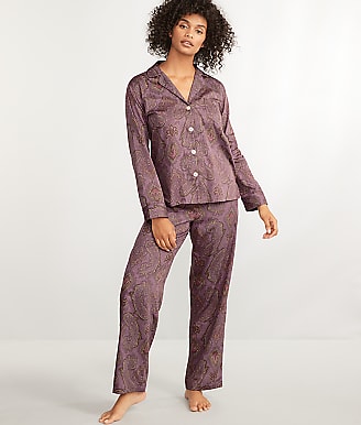 Lauren Ralph Lauren Notch Collar Woven Pajama Set