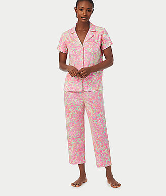 Lauren Ralph Lauren Classic Knit Notch Collar Capri Pajama Set