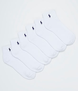 Polo Ralph Lauren Rib Cuff Sport Quarter Socks 6-Pack