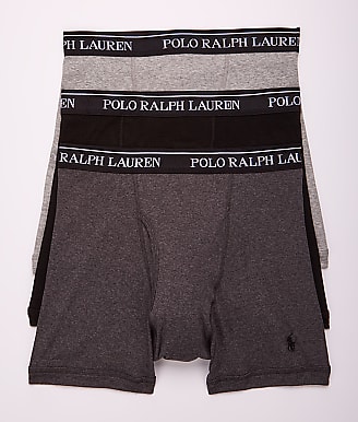 Polo Ralph Lauren Classic Fit Cotton Wicking Boxer Brief 3-Pack