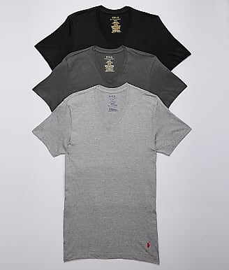 Polo Ralph Lauren Classic Fit Cotton Wicking V-Neck T-Shirt 3-Pack