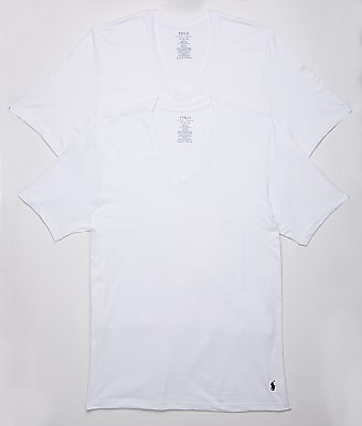 Polo Ralph Lauren Classic Tall Cotton V-Neck T-Shirt 2-Pack