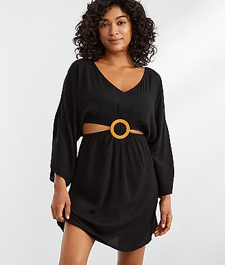 Pour Moi Crinkle O-Ring Cover-Up Dress 