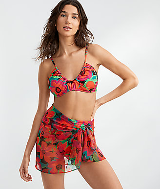 Sanctuary Swim Savage Gardener Mesh Sarong Cover-Up
