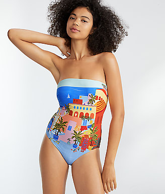 Seafolly On Vacation Bandeau Underwire One-Piece DD-Cups 