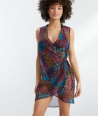 Sunsets Panama Palms Weekend Wrap Dress Cover-Up
