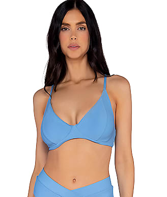 Swim Systems Blue Poppy Maya Underwire Bralette Bikini Top