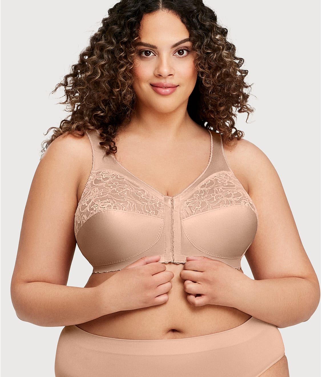Glamorise: MagicLift Front-Close Wire-Free Support Bra 1200
