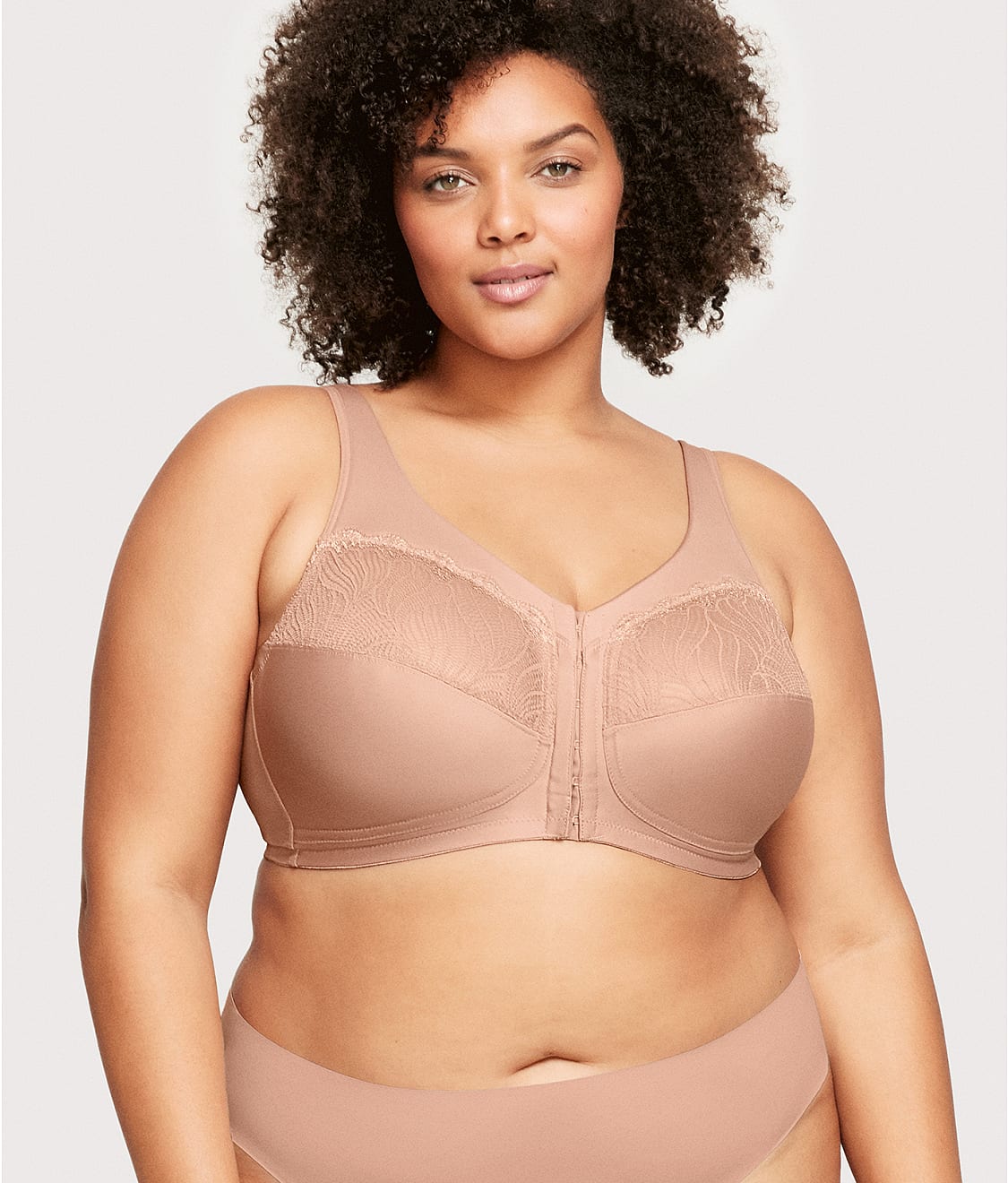 Glamorise: Magiclift Natural Shape Front-Close Wire-Free Bra 1210NEW