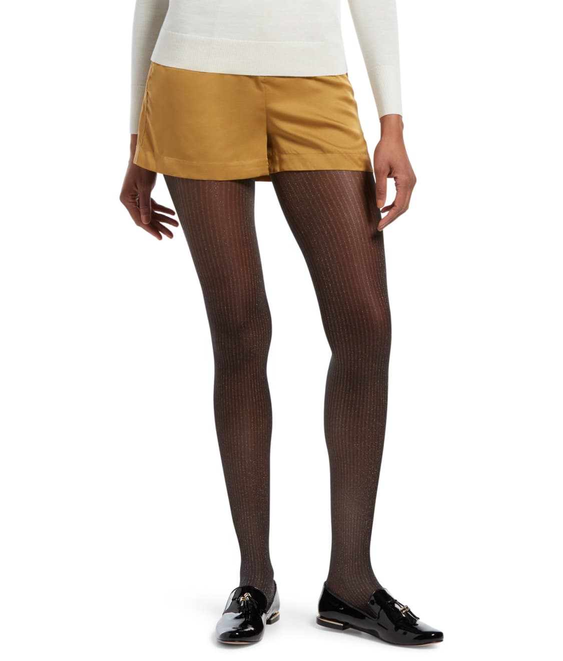 HUE Metallic Pinstripe Control Top Tights & Reviews Bare Necessities