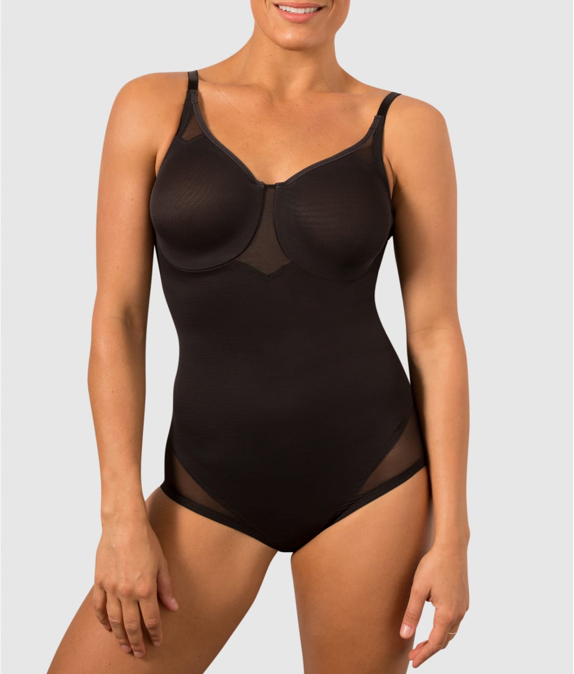 Miraclesuit Synthetic Extra Firm Control Sheer Trim Body 
