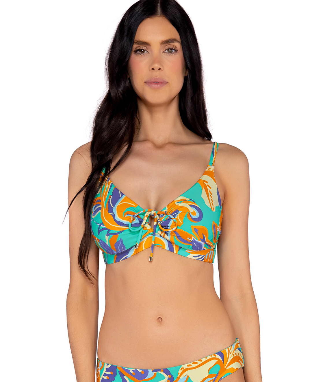 Sunsets: Water Lily Kauai Underwire Bralette Bikini Top 54D-WATLI