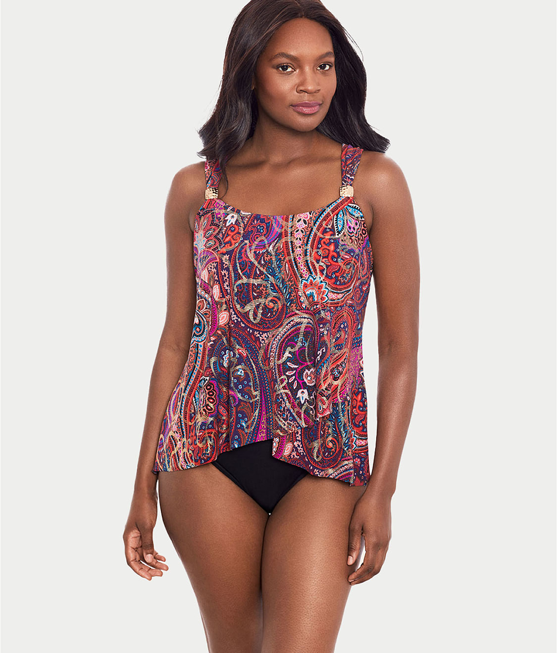 Miraclesuit Dynasty Dazzle Underwire Tankini Top & Reviews | Bare ...