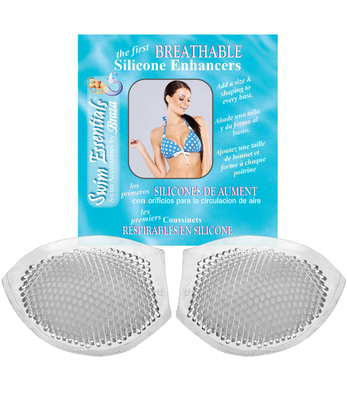 Braza Bra: Breathable Silicone Swim Enhancers 71020
