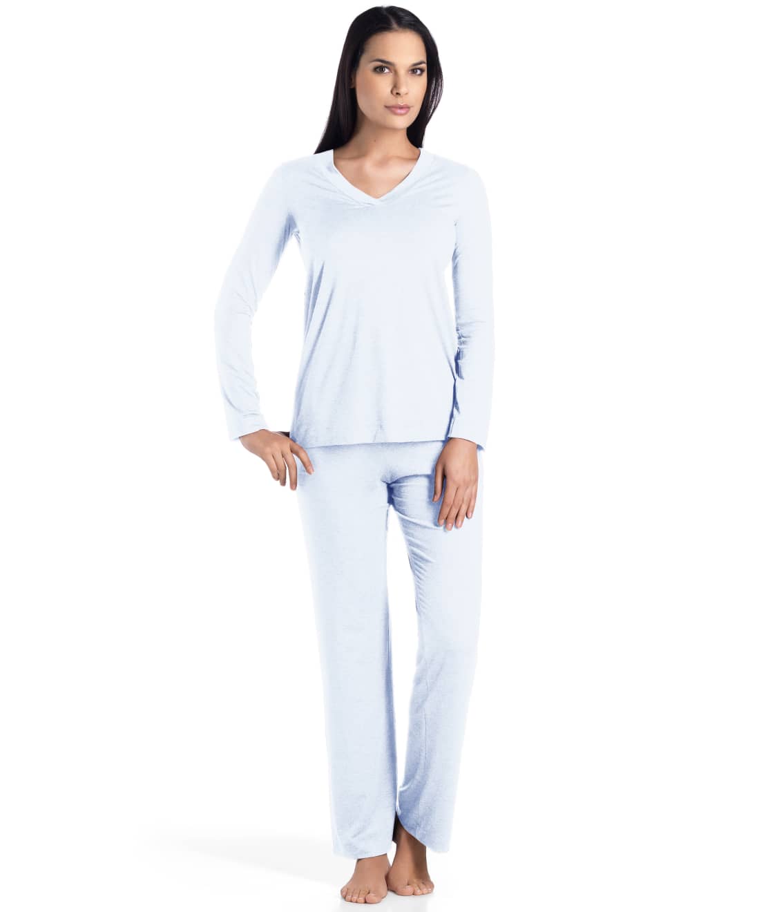Hanro Champagne Knit Pajama Set & Reviews | Bare Necessities (Style 076704)
