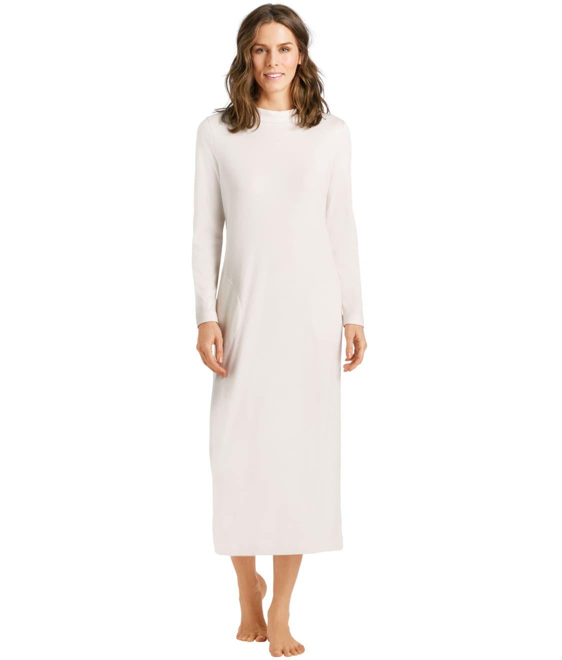 Hanro Milla Long Sleeve Knit Nightgown & Reviews | Bare Necessities ...