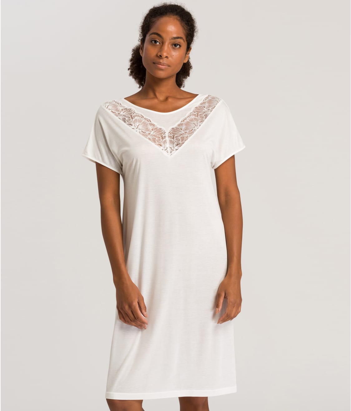 Hanro: Juna Modal Knit Short Sleeve Nightgown 77972