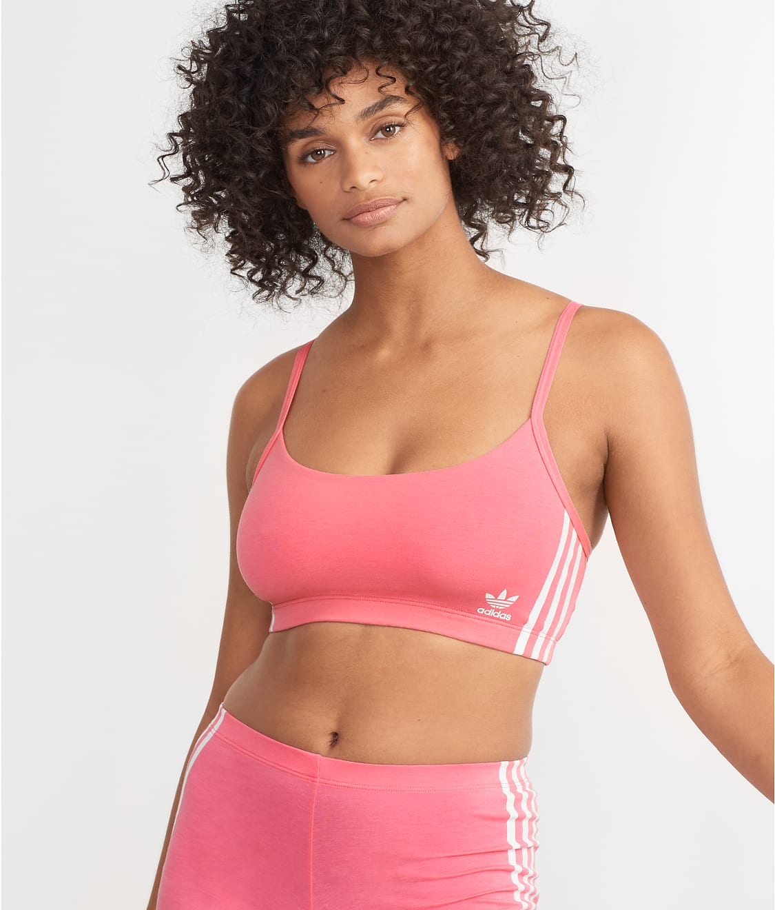 Buy Adidas Wide Side Logo Thong Set - Black And Lucid Pink At 30% Off