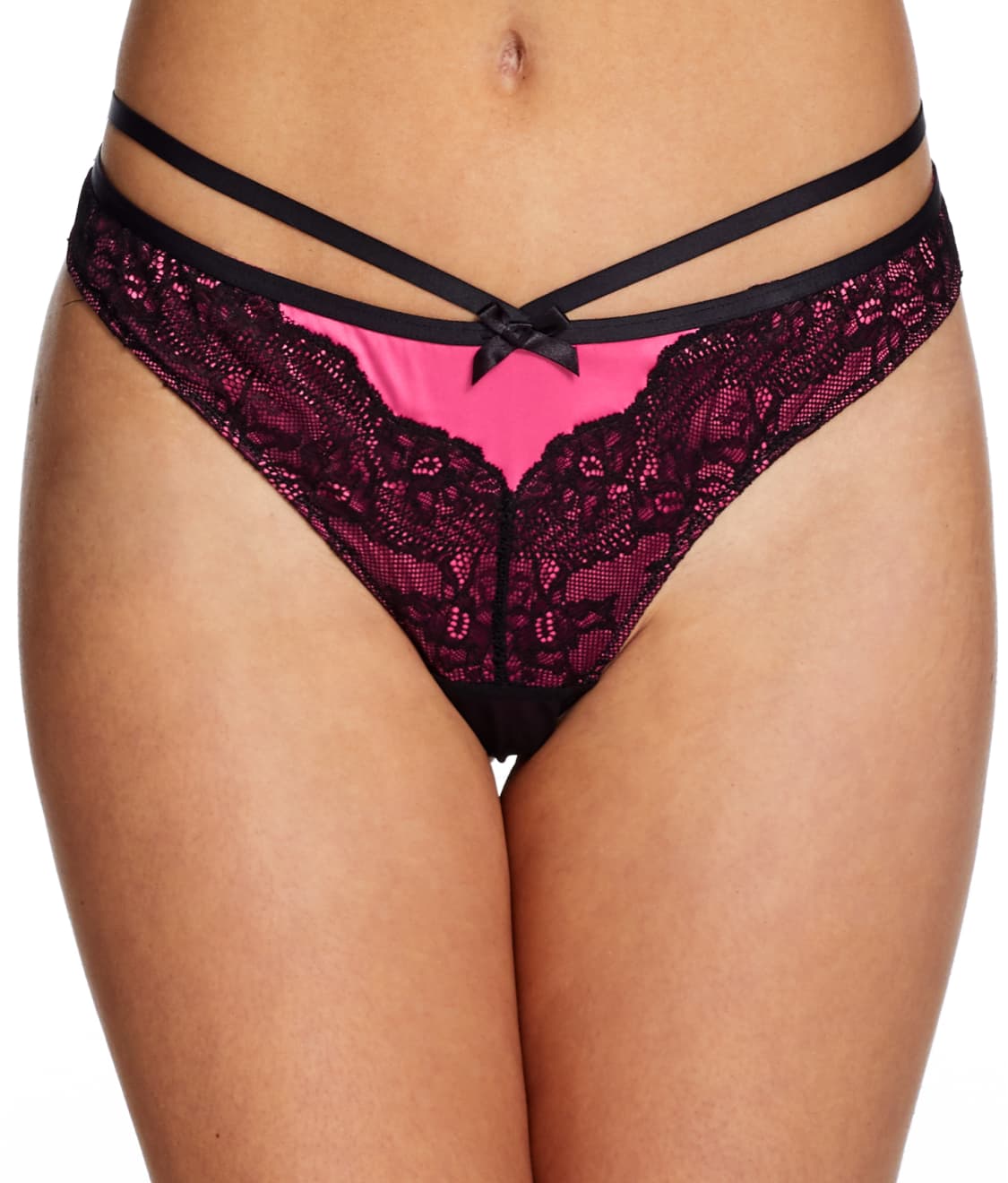 Black Ann Summers Sexy Lace Thong