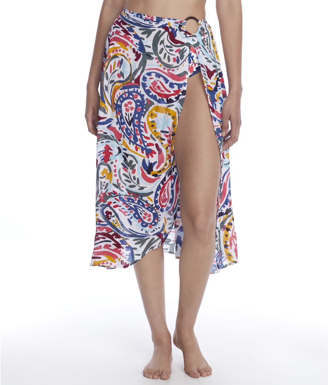 Anne Cole Signature: Watercolor Paisley Sarong Cover-Up 21MC53388
