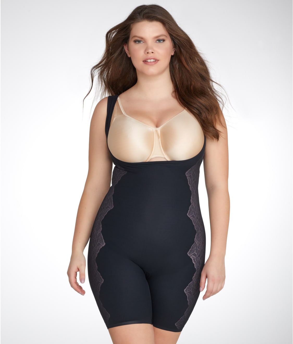 RED HOT SPANX Luxe & Lean Firm Control Bodysuit Plus Size
