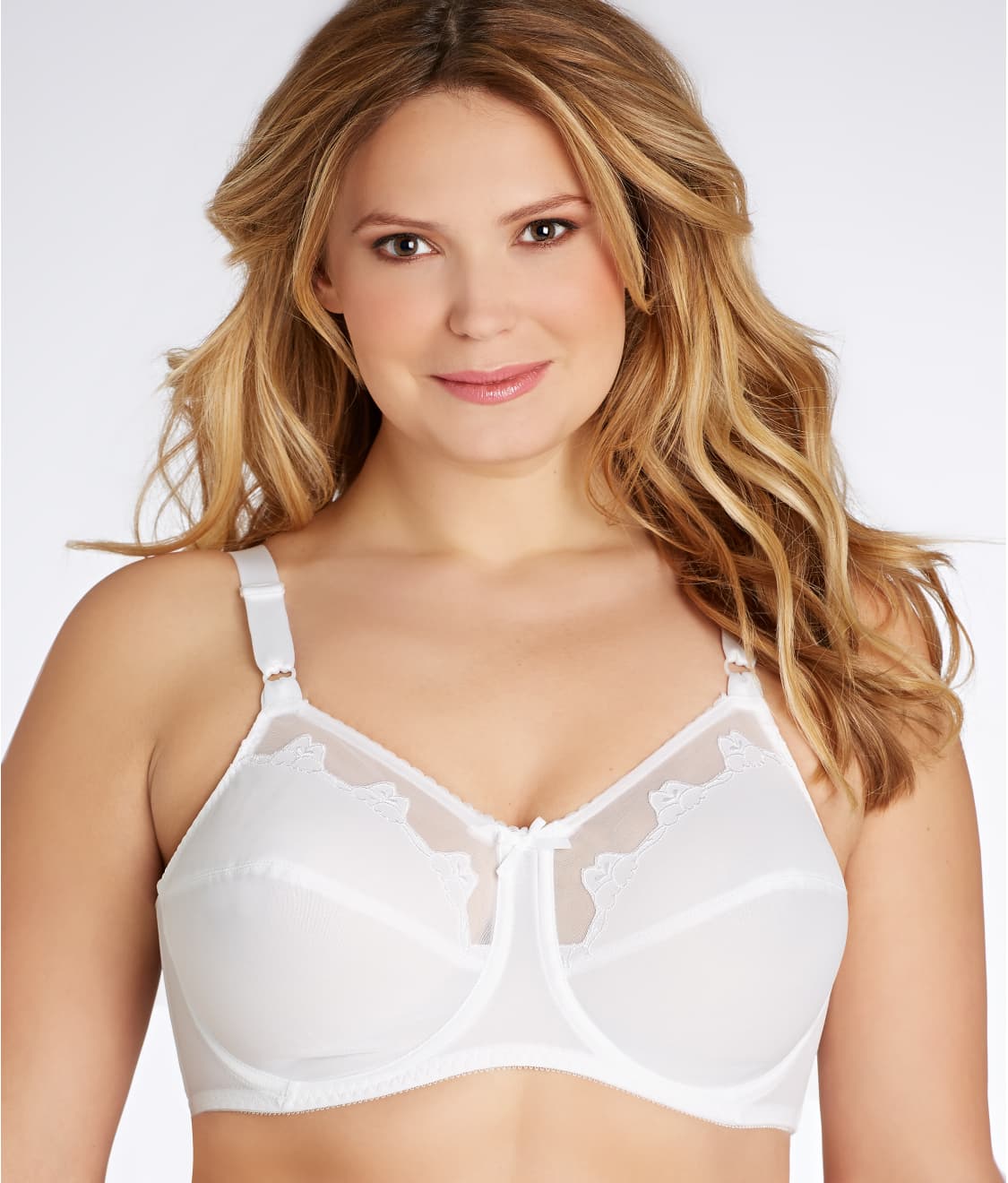 Details about New Bali Bra Style 0180 Size 46D White Full Coverage Underwir...