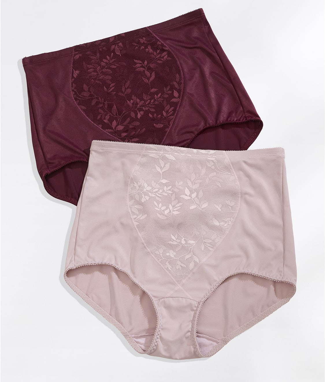 Bali Women's Light Tummy-Control Cotton 2-Pack Brief Underwear