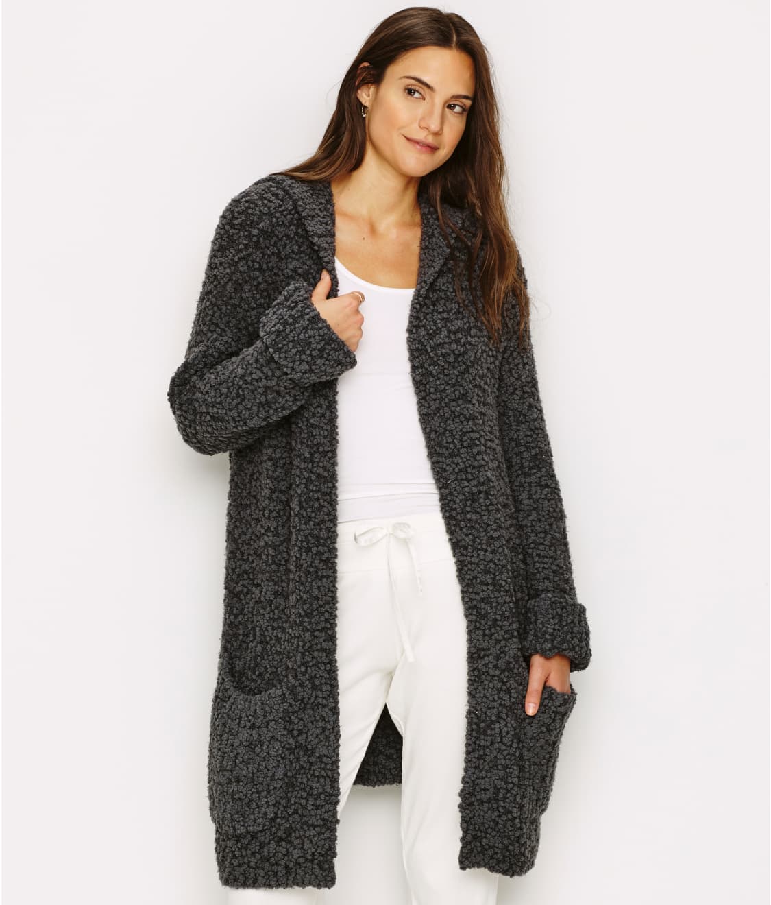 Barefoot Dreams Boucle Hooded Cardi & Reviews | Bare Necessities (Style ...
