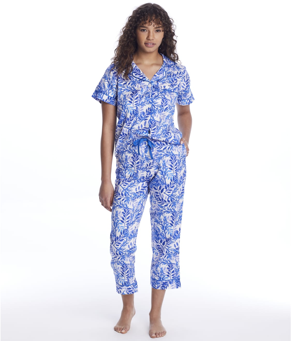 Bedhead Leaves & Berries Cropped Sateen Pajama Set & Reviews | Bare ...
