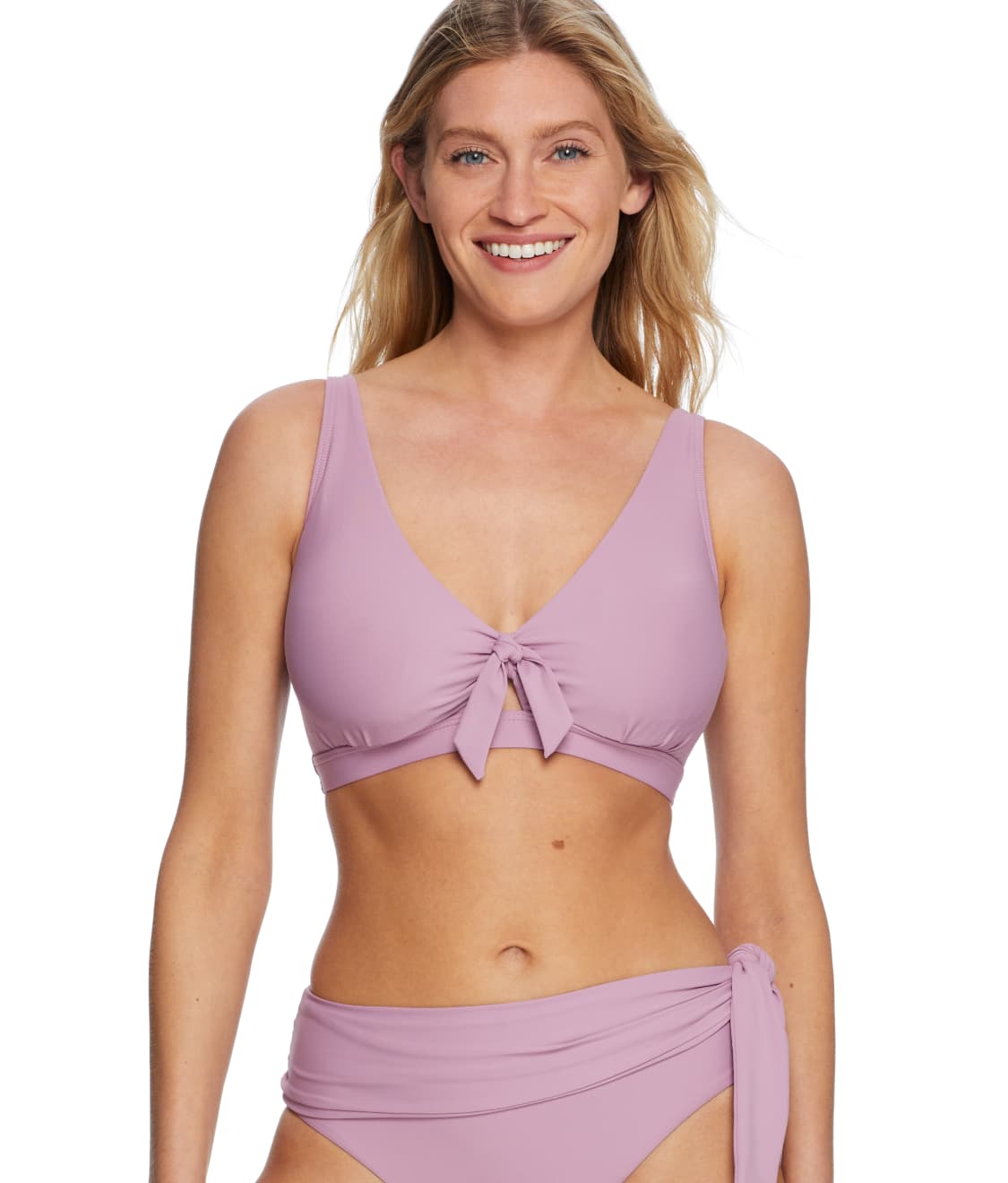 Birdsong: Lilac Tie Front Bikini Top S10144-BLILA