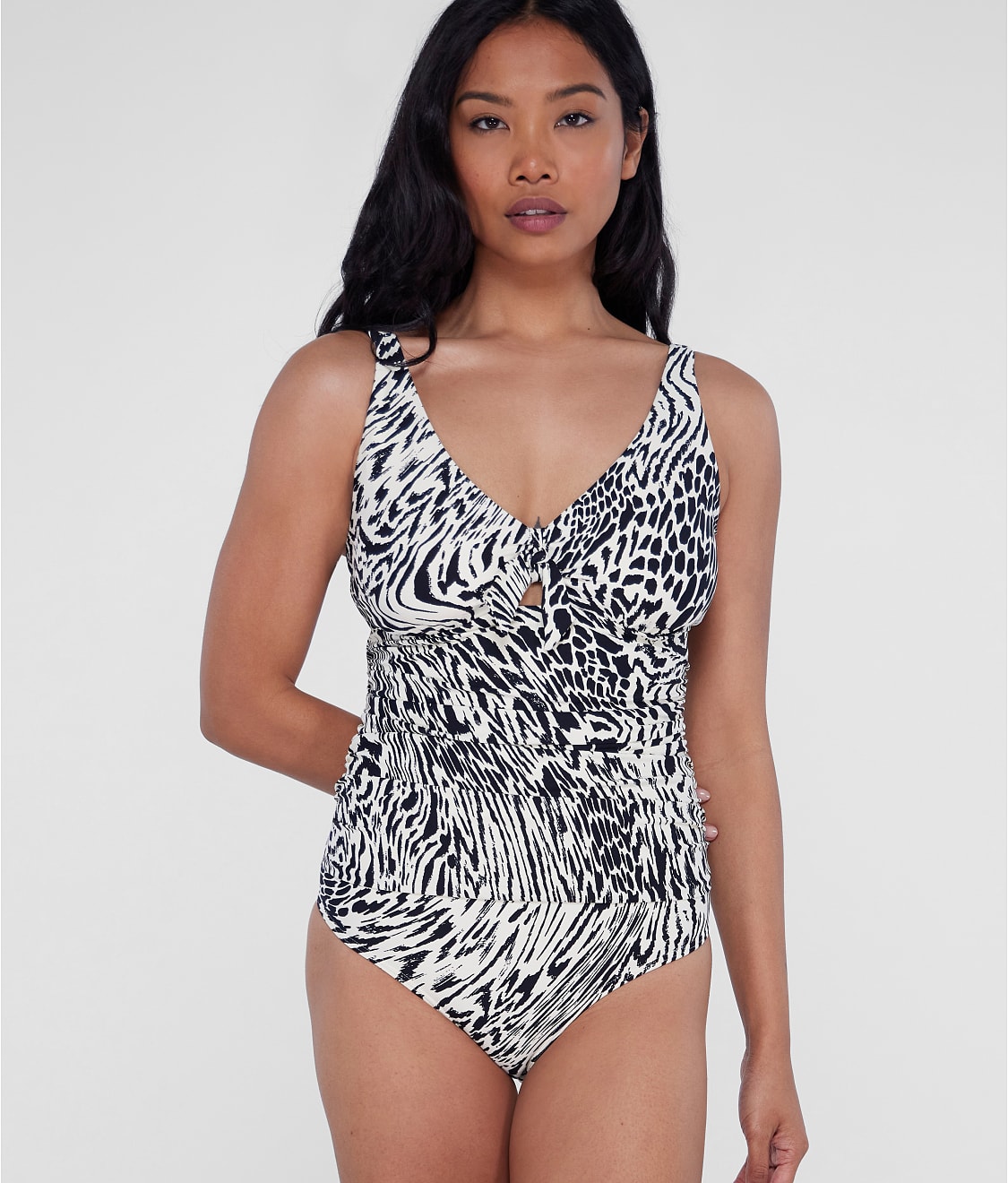 Birdsong Tie Front Underwire One-Piece & Reviews