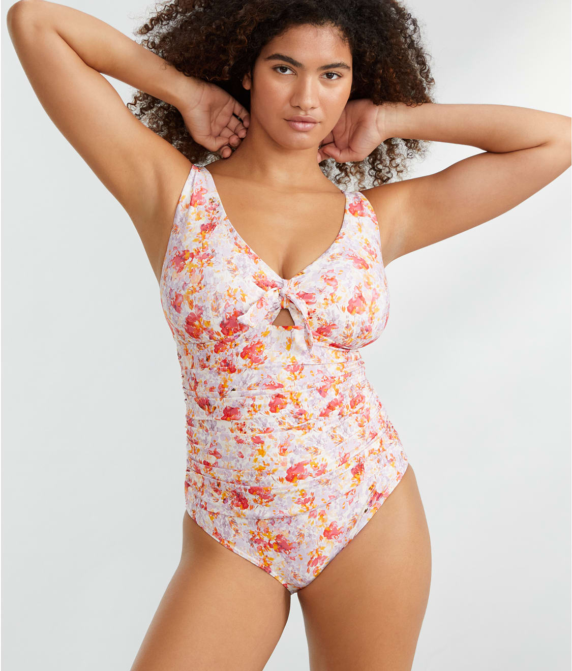 Birdsong: Charmed Romance Tie Front Underwire One-Piece S10180-CHR D