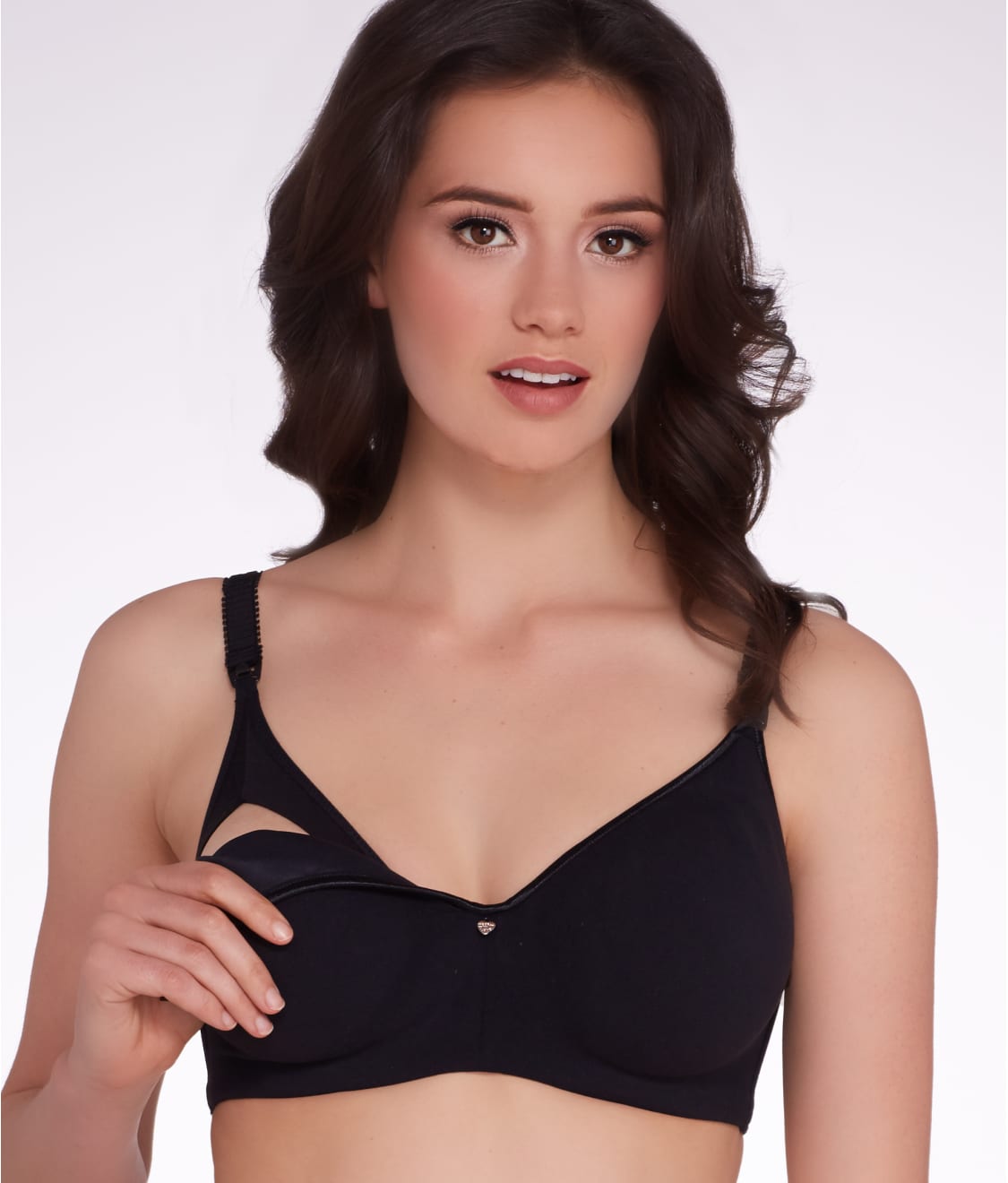 Croissant Nursing Bra | Black